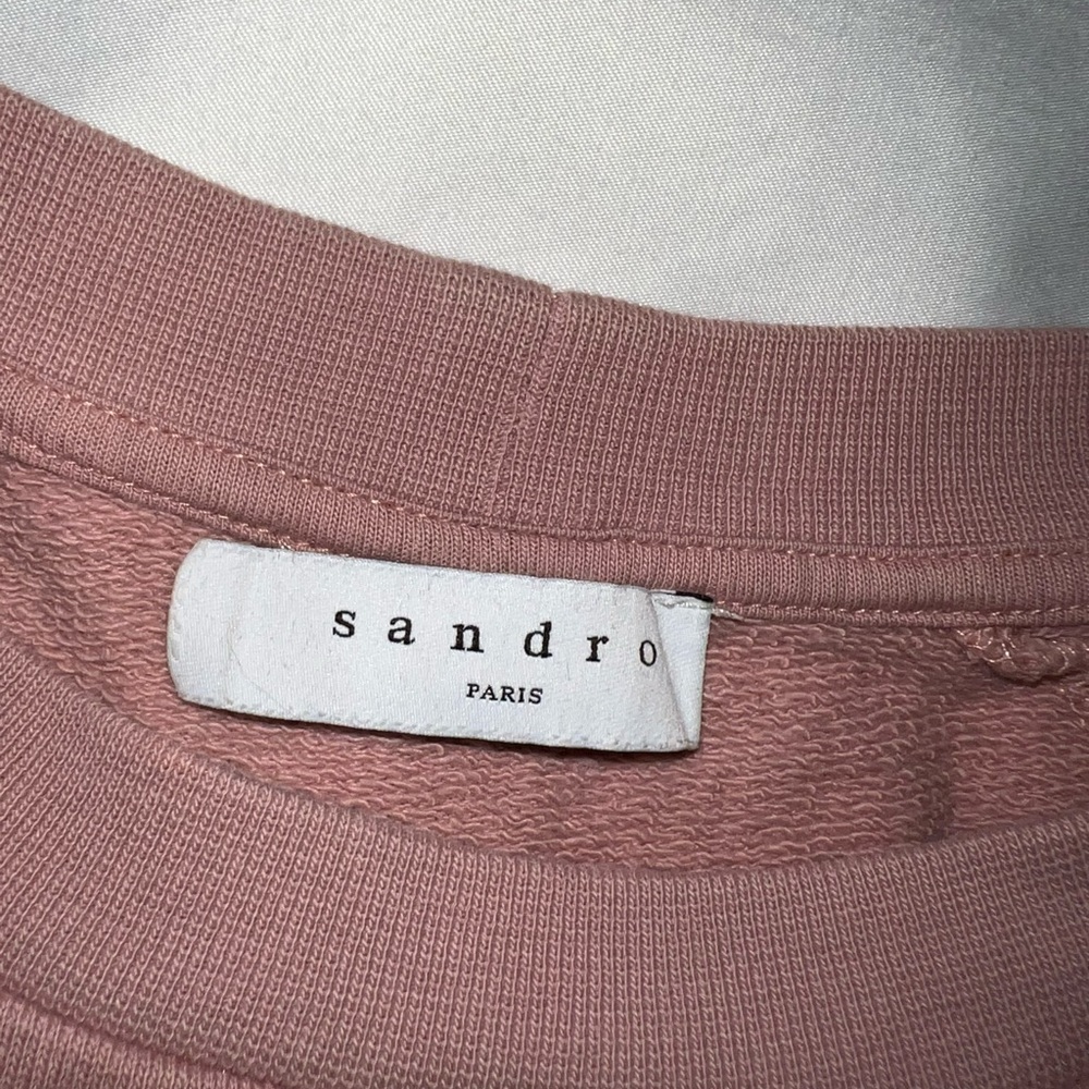 Sandro Paris pink sweater with stars